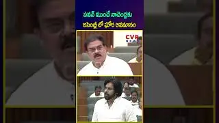 పవన్ ముందే నాదెండ్లకు అసెంబ్లీ లో ఘోర అవమానం | TDP VS Janasena | AP Assembly | CVR