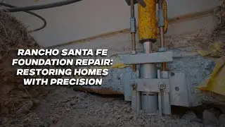 Massive Foundation Lift: 52 Piers and Poly Solution in Rancho Santa Fe