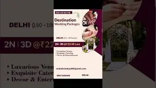 Destination wedding card,for your design dm me #graphicdesigner #like #subscribe#wedding#card #corel