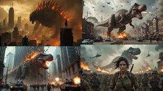 &ldquo;Giant Dinosaur DESTROYS the City &ndash; Only One Woman Can Stop It!&rdquo; #dinosaur#scary#trending#viral 