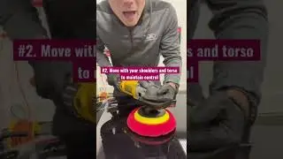 Beginner rotary polishing tips! #detailer #detailing #cardetailing #ceramiccoating #autodetailing