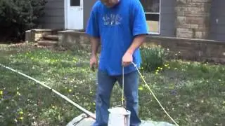 using bailer bucket...
