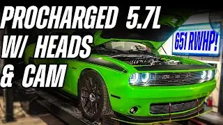 ProCharged 5.7L With Heads & Comp 274 Cam On The Dyno