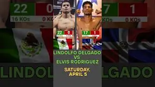 Lindolfo Delgado vs Elvis Rodriguez | Mexico vs Dom. Rep. | April 5th | ESPN+ | Sky Sports Action.