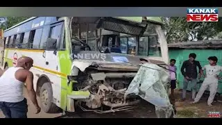 Over 15 Injured as Ama Bus Collides with Oil Tanker on NH-16 in Cuttack