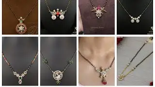 916 Gold Blackbeads Jewellery in LessWeight||New Mangalsutra Designs|| Short Mangalsutra Designs