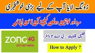 Zong Company Jobs 2023 | Jobs in Zong Franchise | Zong Call Center Jobs in Pakistan 2023 #zongjobs