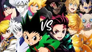 DEMON SLAYER VS HUNTER X HUNTER VS BLACK CLOVER VS BORUTO || DTDC || RitoRap ft VARIOS