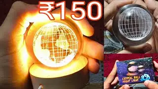 CRYSTAL BALL NIGHT LIGHT 3D room decorate lamp dipawali best light