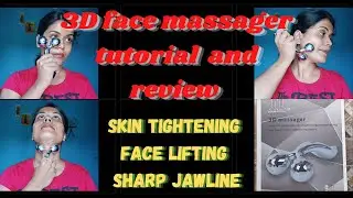 3d face massager tutorial and review🥰 face lifting skin tightening tips
