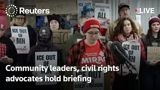 LIVE: Community leaders, civil rights advocates hold briefing after fatal Minneapolis ICE shooting
