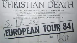 Christian Death - Kir, Hamburg, Germany, 1 jul 1984 FULL LIVE CONCERT
