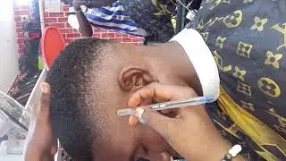 Barbering tricks unfold by a girl #barbering #haircut #hairstyles #hairjourney #haircutformen #viral