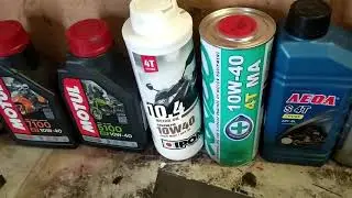 Тест мото масел на угар motul, shell, ipone, lukoil, yuko, xado, adwa, werk, ashan, леол, zic.