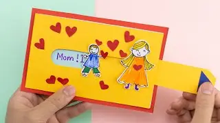 Mother's Day Card | Slider Card Tutorial | How to make something out of Paper