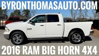 Пикап RAM 1500 Big Horn Crew Cab 4x4 2016 года выпуска с пробегом 94 000 миль - ByronThomasAuto.c...