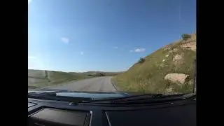 Driving from Red Lodge to Roscoe, Montana