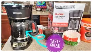 Black & Decker 12 Cup Programmable Coffee Maker Machine CM1070B-1 Review & How much Coffee to use