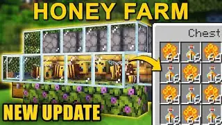 Easy Bee Farm in Minecraft | Honey & Honeycomb Farm Tutorial
