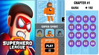 The Superhero League Super Spirit Chapter 1 Level 49-64 | 3 Stars Guide