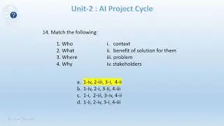 2  AI Project Cycle Quiz Grade 10 CBSE