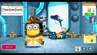 Minion Rush - Level 412 - Freeze Ray running.