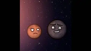 Proto y Theia :3 #animation #viralvideo #space #solarballs #&ntilde;am #solarsystem #humor #earth