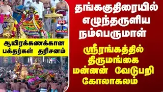 Srirangam | Thirumangai Alwar | ஸ்ரீரங்கம் ரங்கநாதசுவாமி கோயிலில் இராப்பத்து 8ம் திருநாள் கோலாகலம்