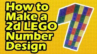 How to make 2d Lego number design