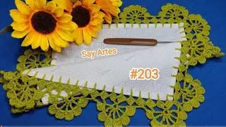 #203 puntilla de una  vuelta muy bonita para tus proeyctos!!! | Say Artes
