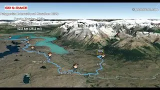 Patagonian International Marathon 2023: fly over the 42.195 km race path!