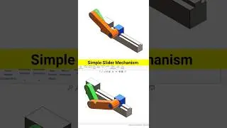 ✅Simple Slider Mechanism Design #solidworks #design #engineering #mechanism