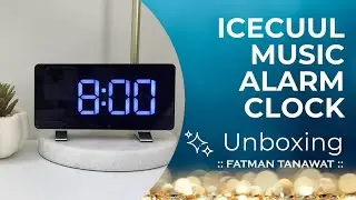 ICECUUL 7&rdquo; LED Digital Music Alarm Clock Large Display with USB Charger | Snooze Mode | Dimmer Mode