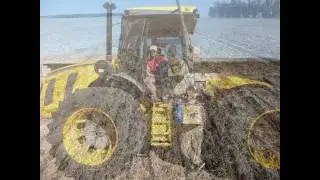 Piloto Autom&aacute;tico Trimble EZ-Pilot / CFX-750 en tractor Pauny 580
