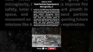 What Happens to Particles in Zero Gravity? 🚀 | NASA ISS Experiment  #spaceexploration #space