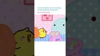 Molang & Piu Piu's Pumpkin Carving Adventure! 🎃 #shorts #molang
