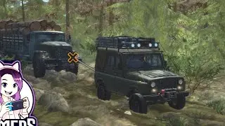 Recovery of truch by jeep #mudrunner #snowrunner #games #gaming #animatedcomedy