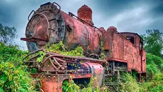 Incredible Abandoned Steam Trains Caught on Camera