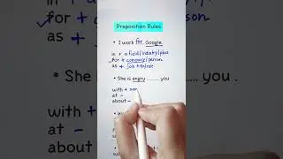 Important Preposition Rules 💯👩‍🏫✅️ 