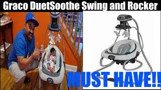 BABY PRODUCT REVIEW - Graco DuetSoothe Swing and Rocker (MUST HAVE)!! #KAYDENSKORNER