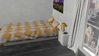 hotel 3D room / made with Cinema 4D