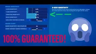 How To Fix High Sensitivity Glitch On Fortnite! *BRAND NEW FIX*