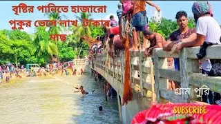এক রাতের বৃষ্টিতে হাজারো পুকুরের মালিকের সপ্ন শেষ #grampuri #trending