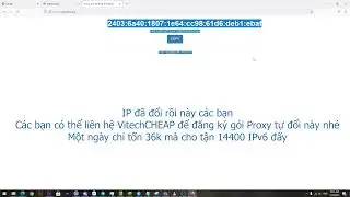 Test cơ chế tự động đổi IPv6 của Proxy VitechCHEAP