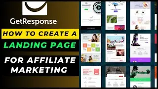 How To Make a Landing Page For Affiliate Marketing | Create Landing Page for Free In GetResponse
