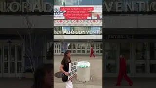 bloodstained men at AAP American Academy of PenisCutters convention at the Denver convention center