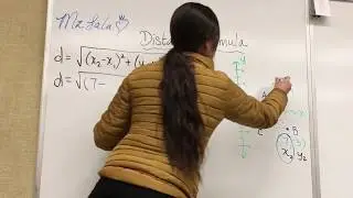 The Distance Formula Part 1 from 2 points on a coordinate plane!!