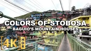 Walking Tour Philippines | Colors of Stobosa Baguio | Small Alleys Tour | 4K HDR