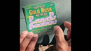 Лотерея &laquo;Золотая лихорадка&raquo; с множителем $100k, 3 билета #shorts #lottery #lotto #scratchoffs #luck