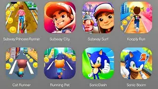 Subway Princess Runner, Subway Surfers City, Subway Surfers, Kooply Run, Cat raunner, Sonic Dash